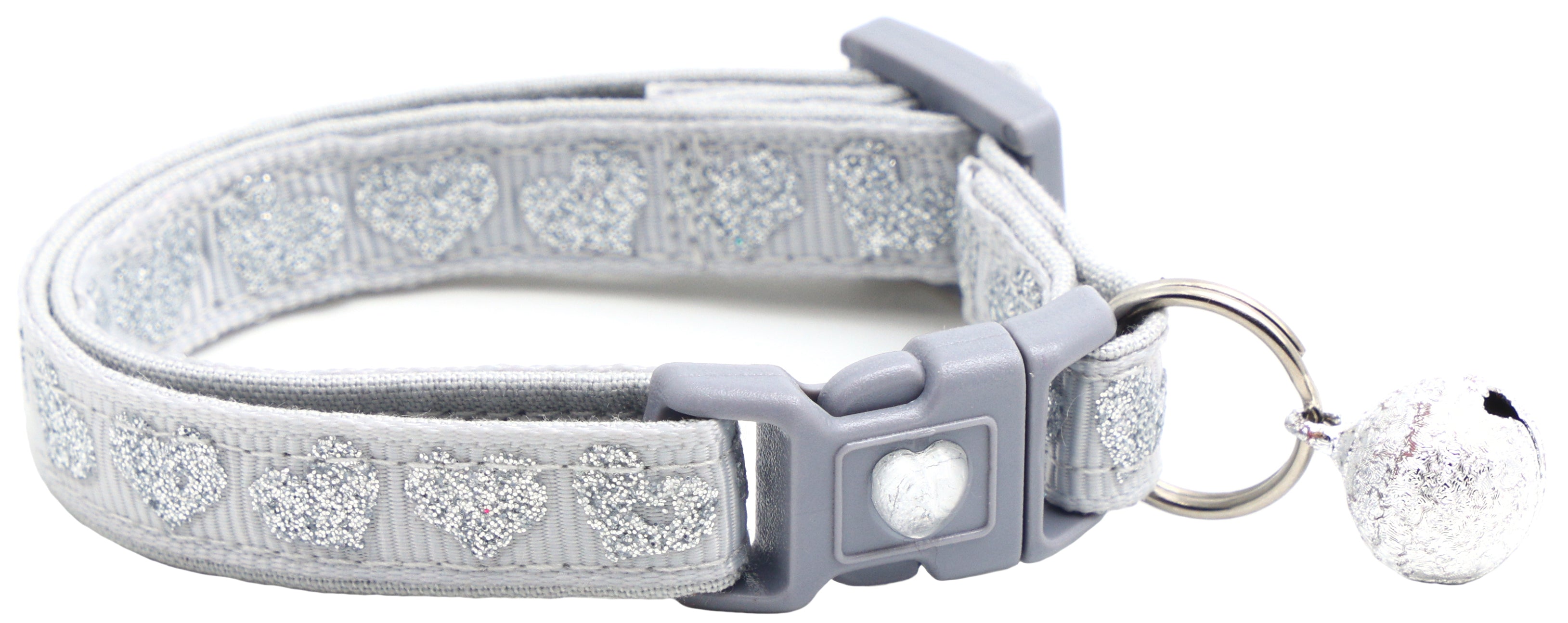Glitter Hearts Breakaway Cat Collar